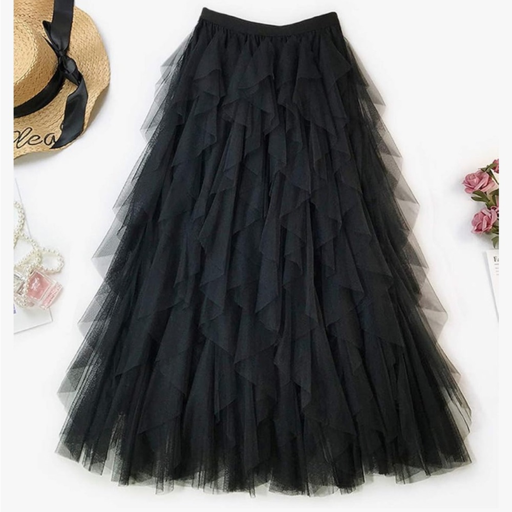 Tulle Black Skirt - One Size